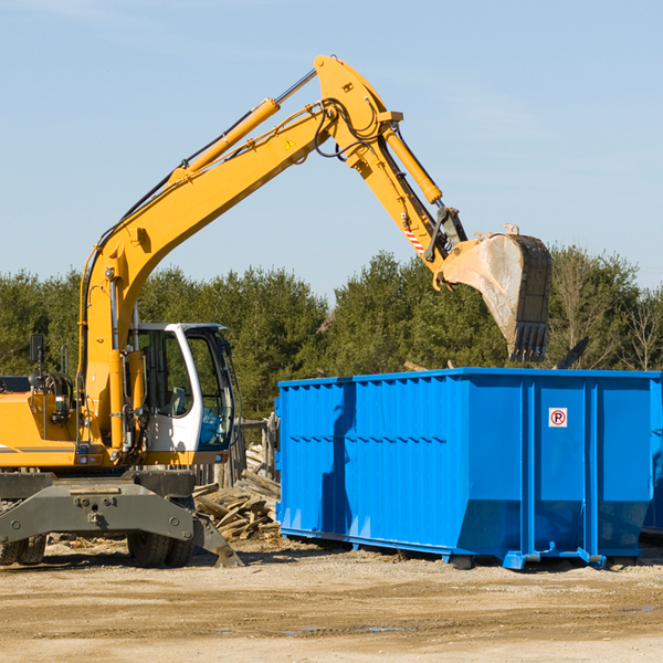 what size residential dumpster rentals are available in Woodstock